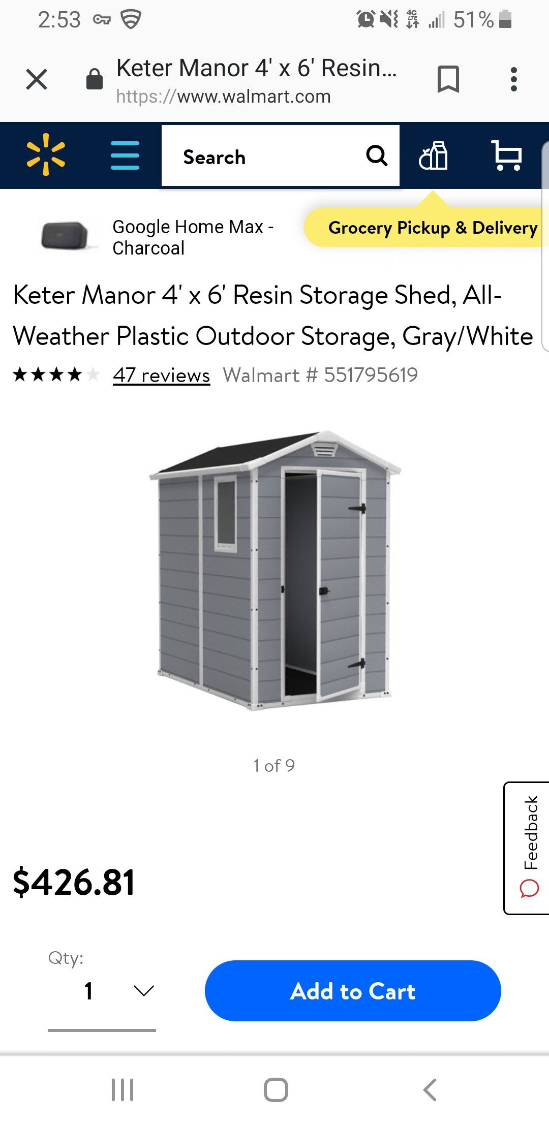 4×6 Shed
