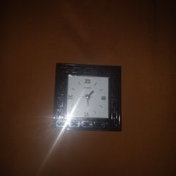 Small Silver Quartz Alarm Clock