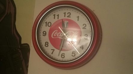 Coca cola clock