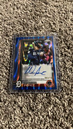 Topps Chrome 2025 Wenceel Perez Blue Raywave Refractor #63/150