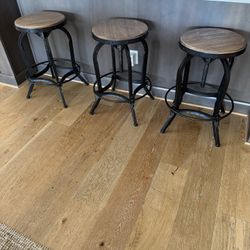 Farmhouse/ Industrial Style Stools