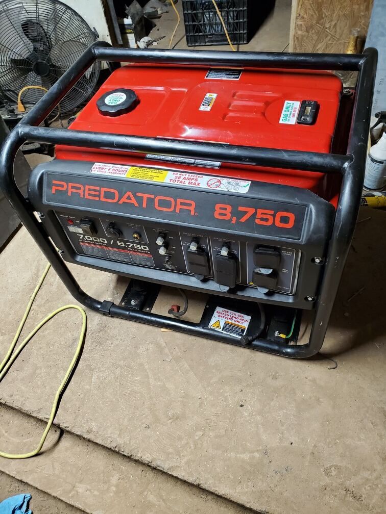 Predator 8750 Generator - Low Hours - Must Sell