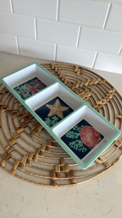 Cute coastal serving tray