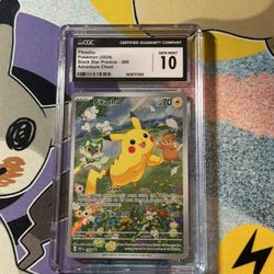 Pokemon Pikachu 088 Holo Black Star Promo Adventure Chest - CGC 10