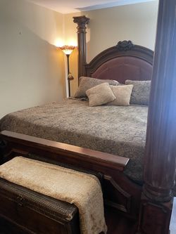 Beautiful Ashlee canopy bed And Metal Top New leather