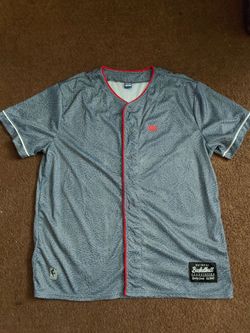 NBA basketball gray jersey button-down National Basketball Association size XL