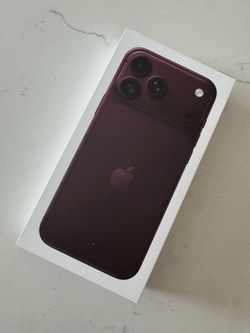New iPhone 18 Pro Max Burgundy Color 256gb