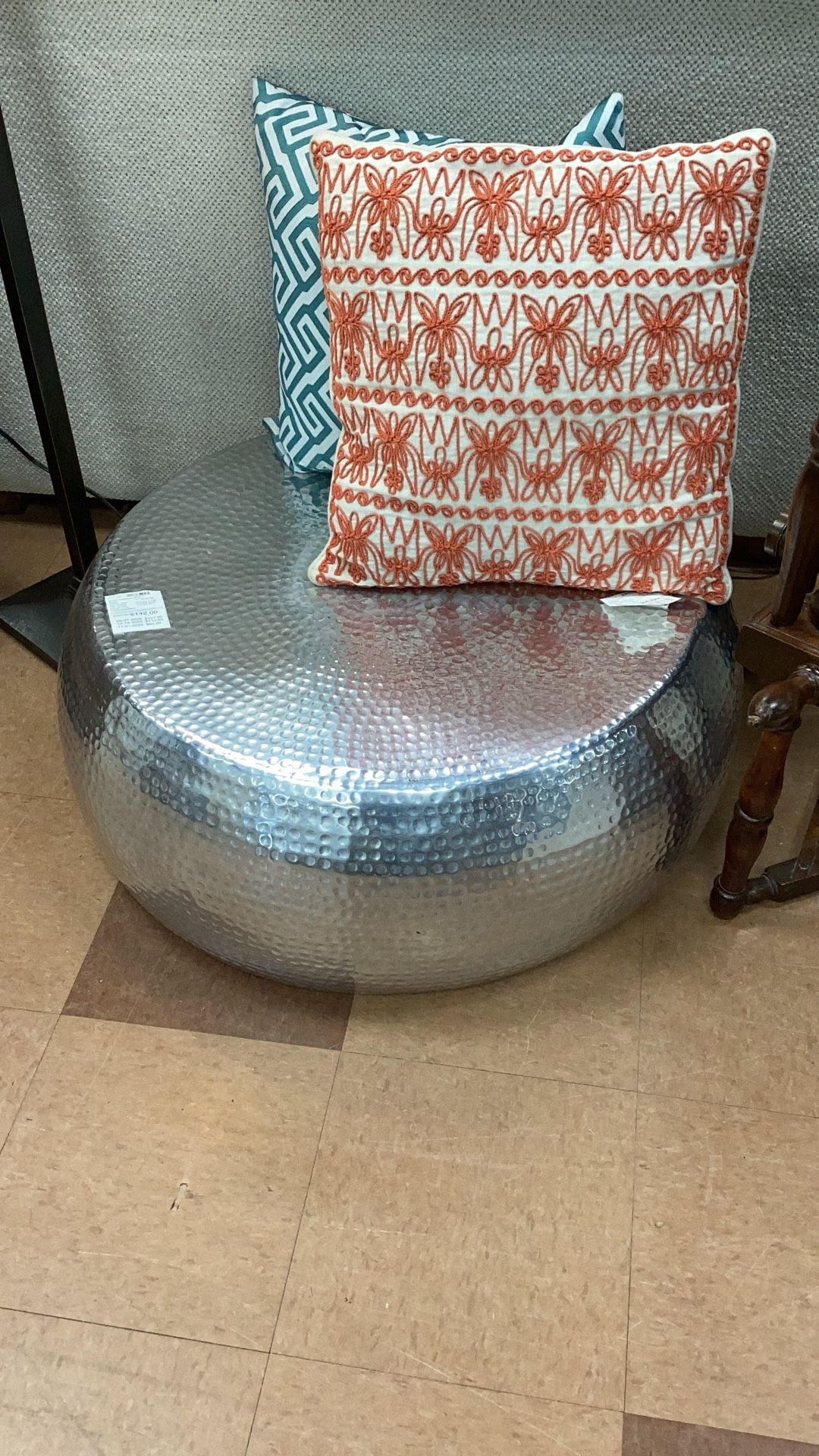 Hammered Metal Coffee Table
