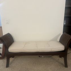 Pier Imports padded Bench, hallway Bench