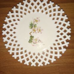 MCM Milk Glass Plate 