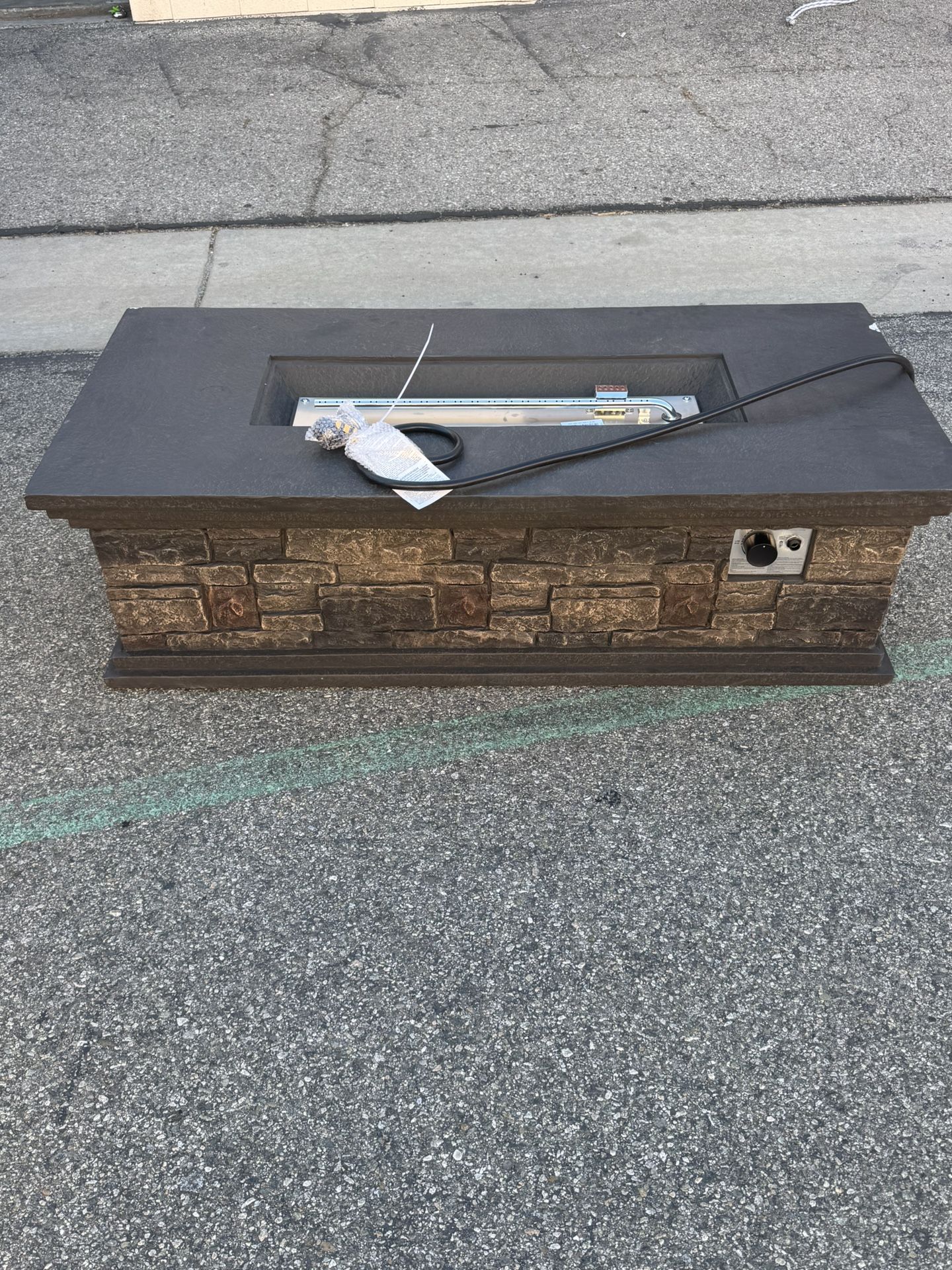 Fire Pit With Lightweight Concrete And Steel Frame