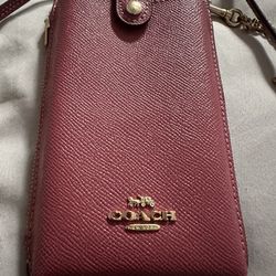Coach Cressbody Cartera Para Celular Nueva