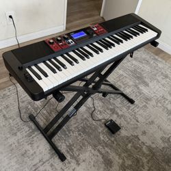 Casio CT-S1000V Synthesizer + Stand + Pedal