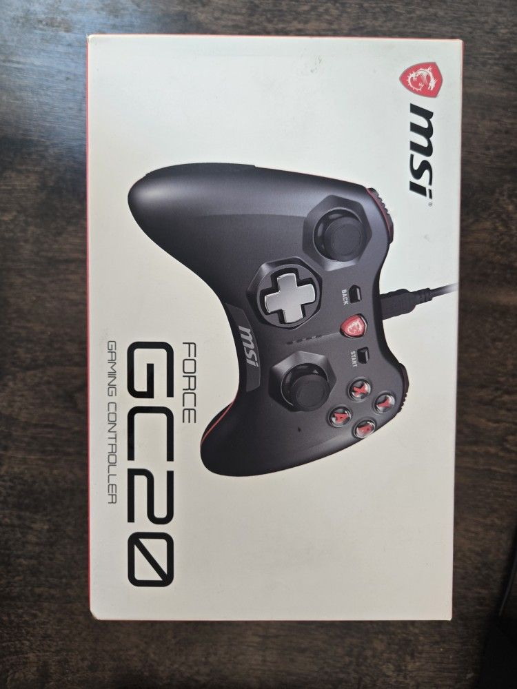 MSI Force G20 Gaming Controller - BRAND NEW. Sealed, Boxed, Never Opened.
