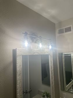 Set of bathroom vanity lights