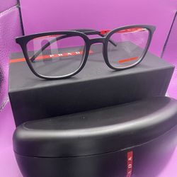 Brand New Prada Sport Linea Rossa Eyeglass Frames PS 05NV 1BO Matte Black