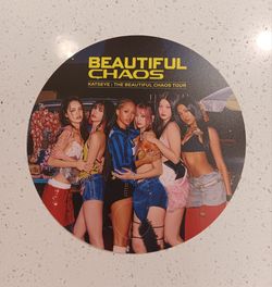 Katseye Beautiful Chaos Kpopnara Coaster Sign