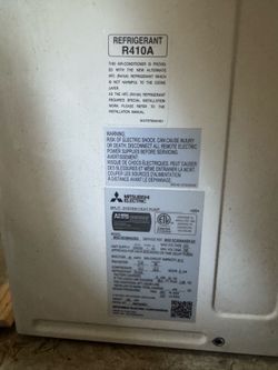 Mitsubishi Minisplit Hyper-Heat Multi-zone HVAC (used less than 1 year)
