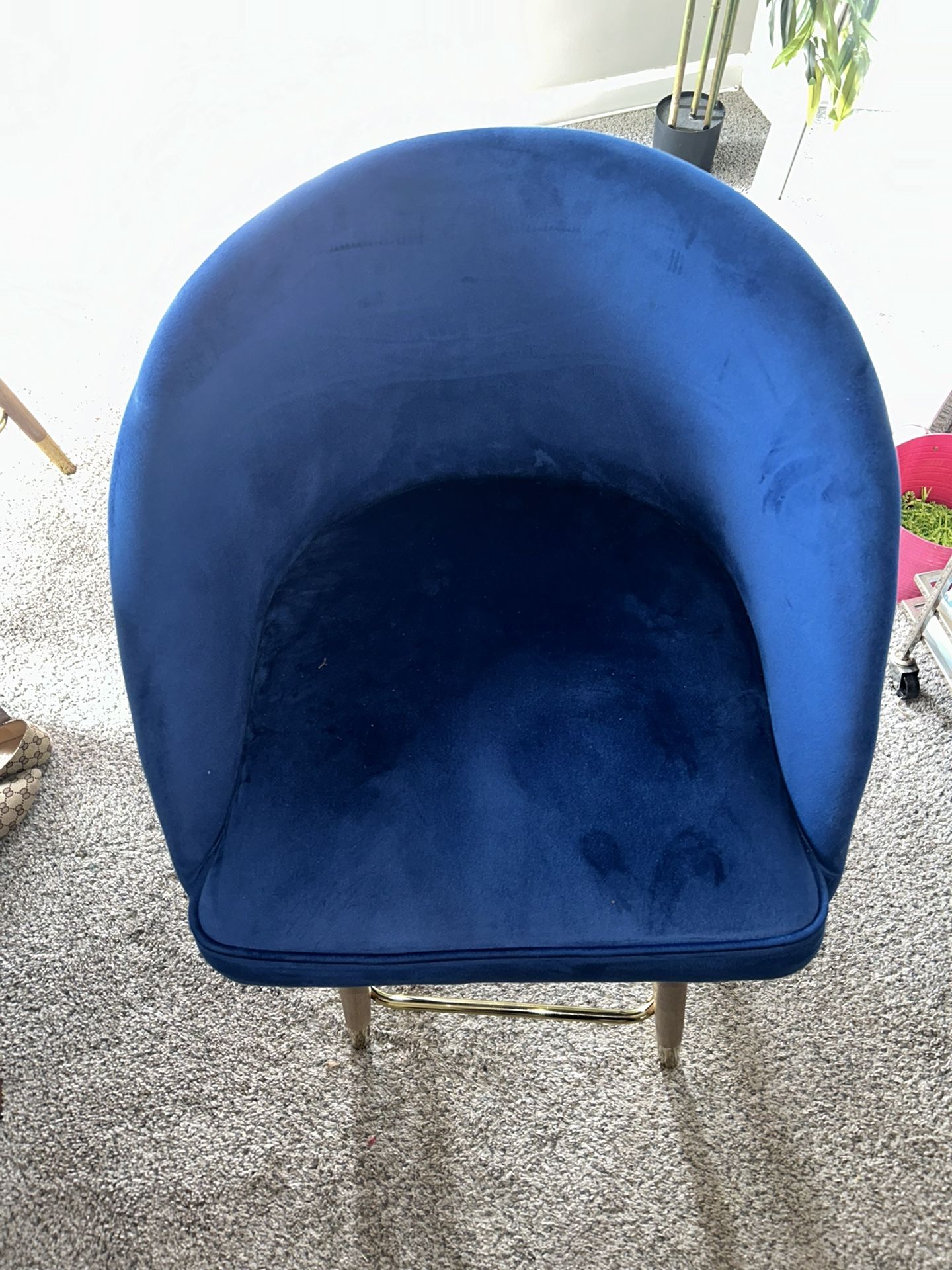 Bar Height Blue Suede Chairs,All Products : American Fashion Style Bags On Sale