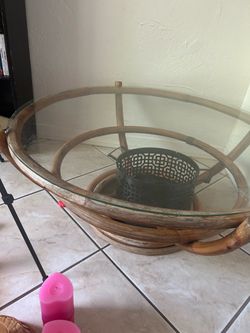 Free wicker coffee table
