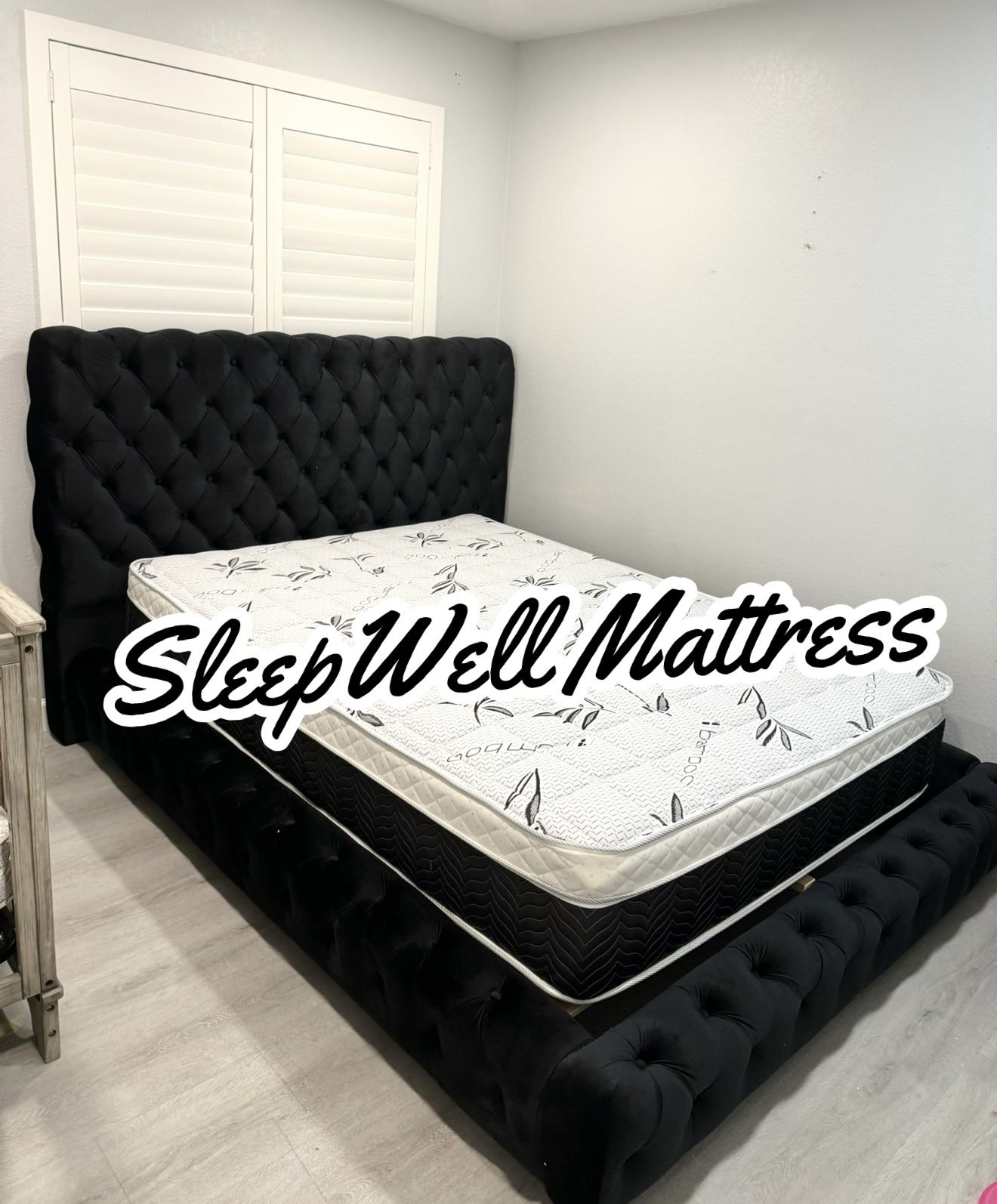 New Queen Bed Frame With Mattress 