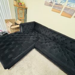 Elegant Black Couch