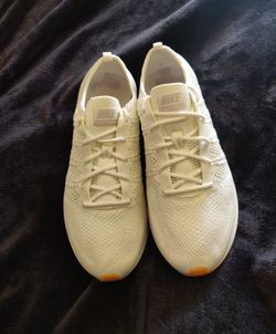 Mens nike flyknit top trainer white gum