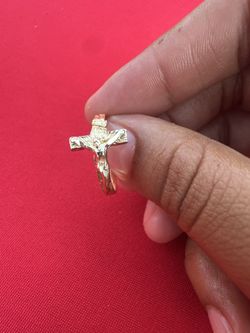Anillo Cristo De Oro 14k