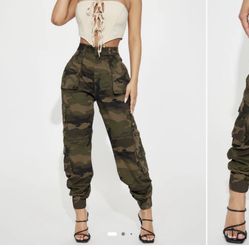 Womens Army Cargo Joggers