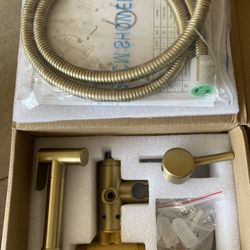 Non- Electric Bidet Attachment in Brushed Gold  