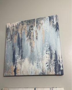 ArtDirect Pinto, Patricia 20x20 Gallery Wrapped Canvas Museum Art Titled: Blue Illusion Square II
