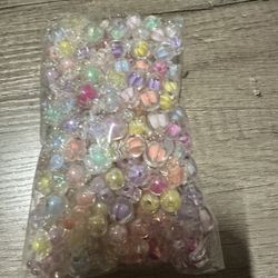 Clear Decorative Plastic Beads