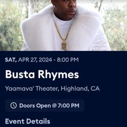 Busta Rhymes  2 Tickets For 