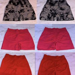 Women/Teen Gym Shorts Lightly Used Size S/M - 7 Available 