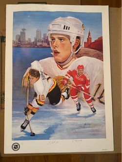 Authentic Limited Edition Signed Pavel Bure”s Poster