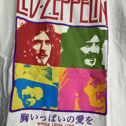 Officially Licensed Led Zeppelin Rock Tee, Collectible Japanese Design, BNWT