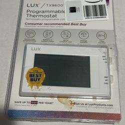 LUX TX9600TS Programable Large Touch Screen Thermostat