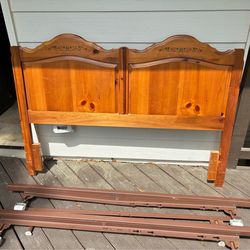Queen size  headboard and bed frame
