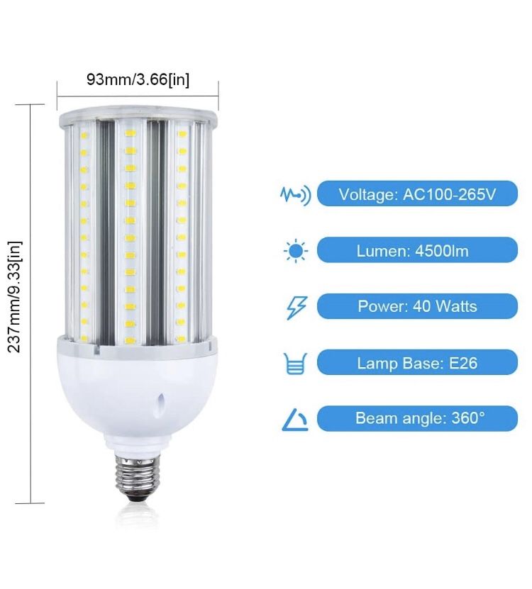 40W LED Corn Light Bulbs