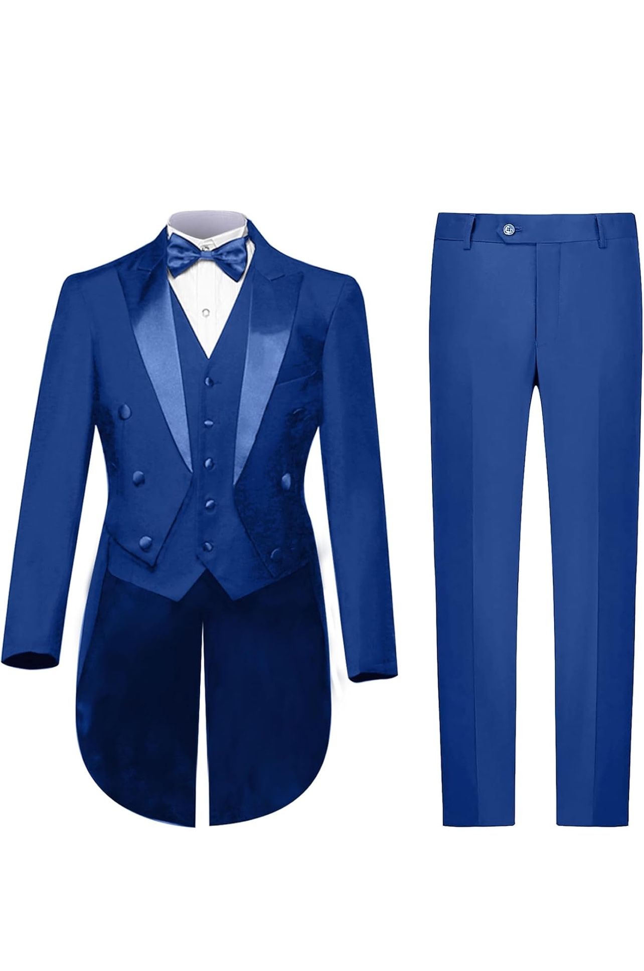 Light Royal Blue, Mens Suits 3 Piece