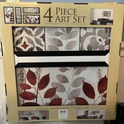 4pc Contemporary Wall Art