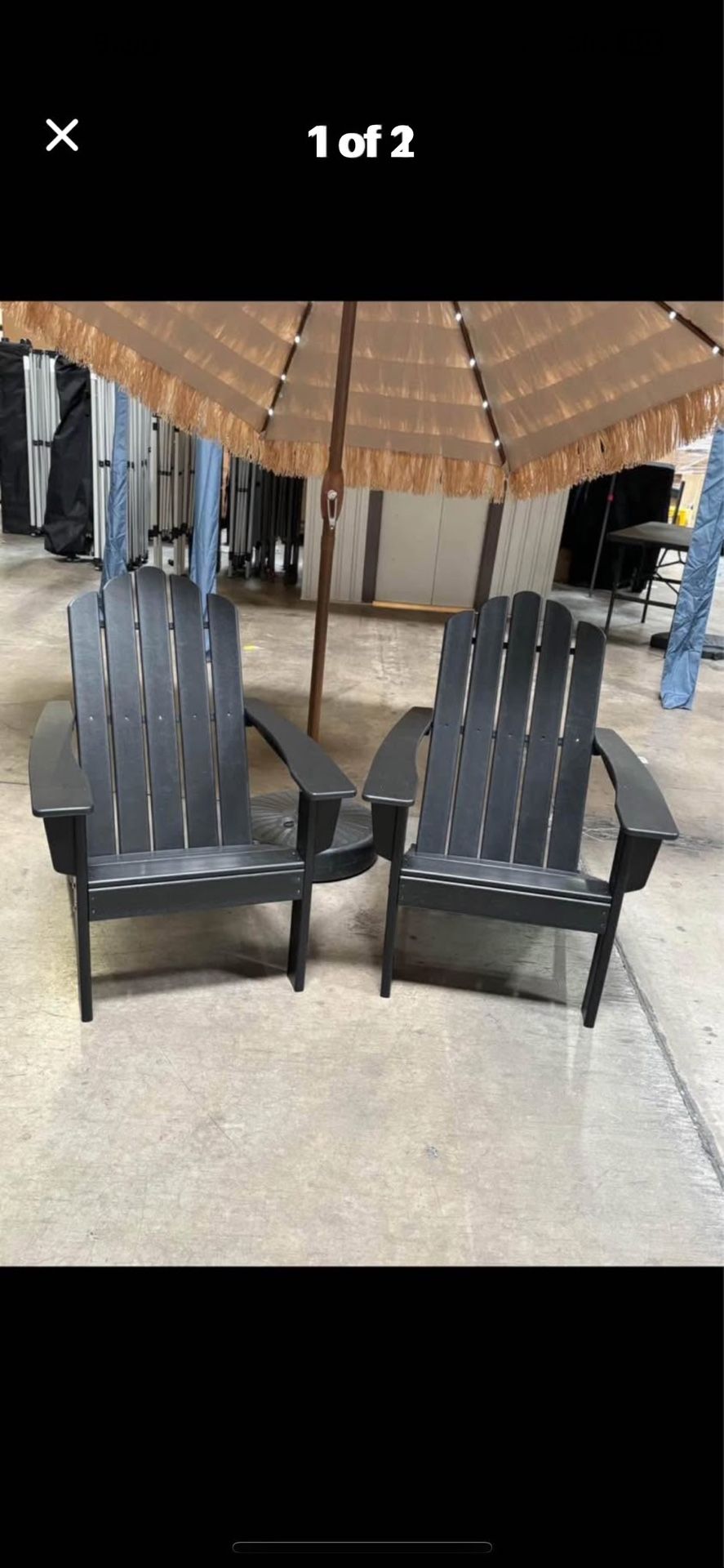 Airdonack HDPE Black Chairs