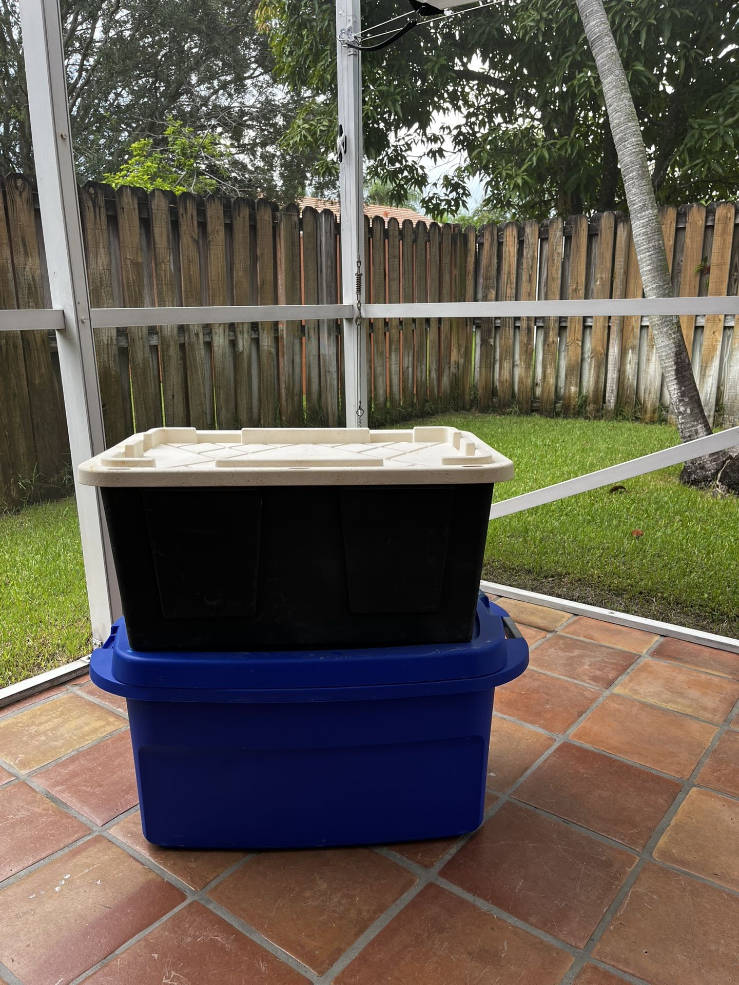 2 Big Plastic Boxes