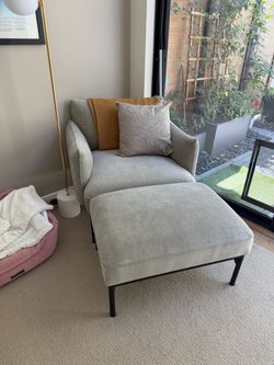 West Elm Penn Chair & Ottoman