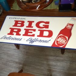 Big Red Soda Glass Bottle