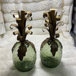 PINEAPPLE Candle Holders 12” Tall
