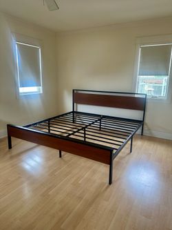 Modern King Bed Frame - Excellent Condition