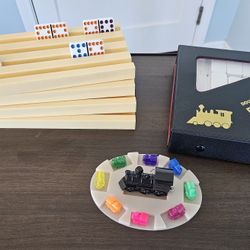 NIB Mexican Train Dominoes Game + 5 Used Games