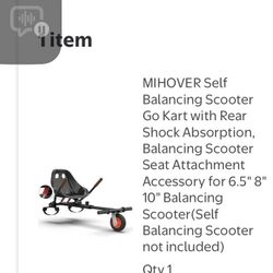 Magic Hover HK2 Hoverboard Go Kart 