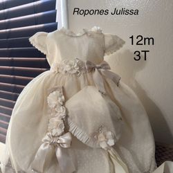 Vestido para bautizo 